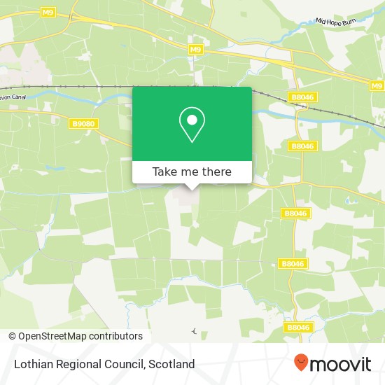 Lothian Regional Council map