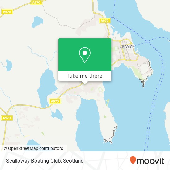 Scalloway Boating Club map