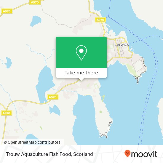 Trouw Aquaculture Fish Food map