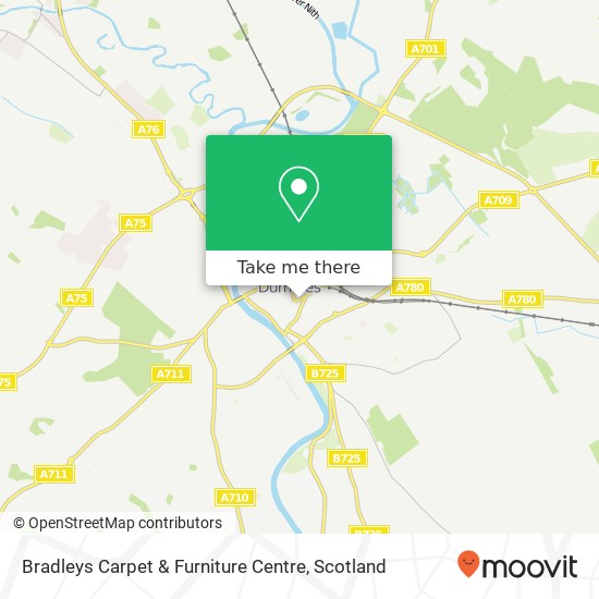 Bradleys Carpet & Furniture Centre map