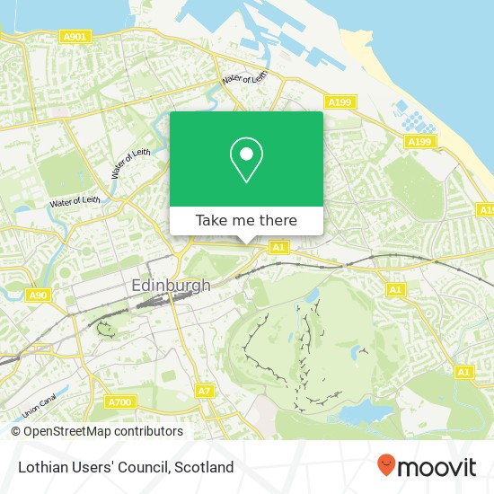 Lothian Users' Council map