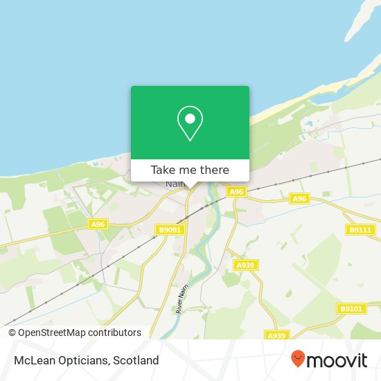 McLean Opticians map