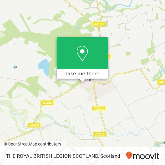 THE ROYAL BRITISH LEGION SCOTLAND map