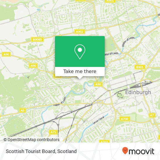 Scottish Tourist Board map