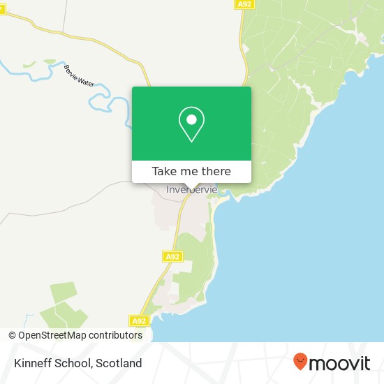 Kinneff School map