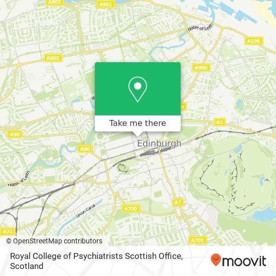 Royal College of Psychiatrists Scottish Office map