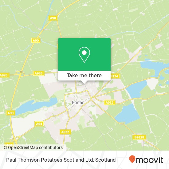 Paul Thomson Potatoes Scotland Ltd map