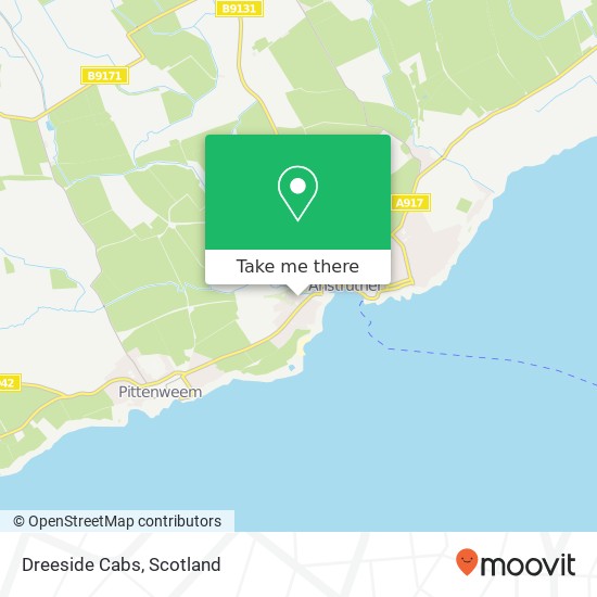 Dreeside Cabs map