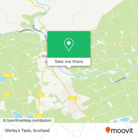 Shirley's Taxis map