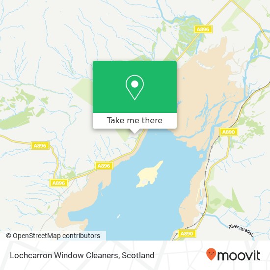 Lochcarron Window Cleaners map