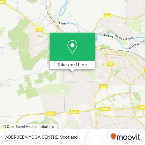 ABERDEEN YOGA CENTRE map