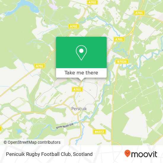 Penicuik Rugby Football Club map