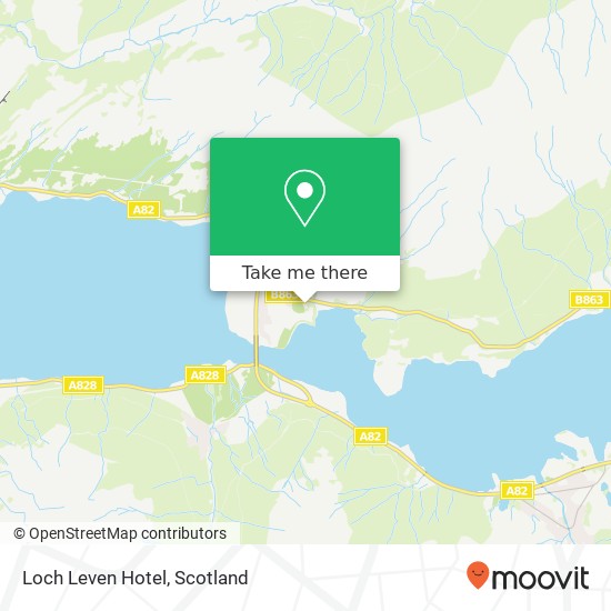 Loch Leven Hotel map