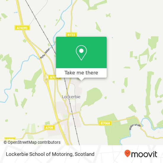 Lockerbie School of Motoring map