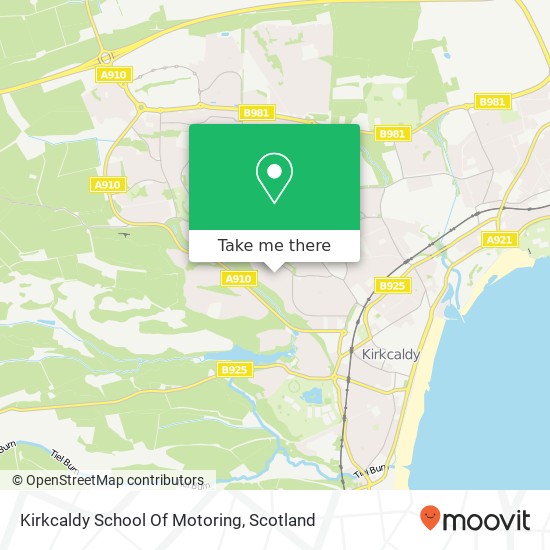 Kirkcaldy School Of Motoring map