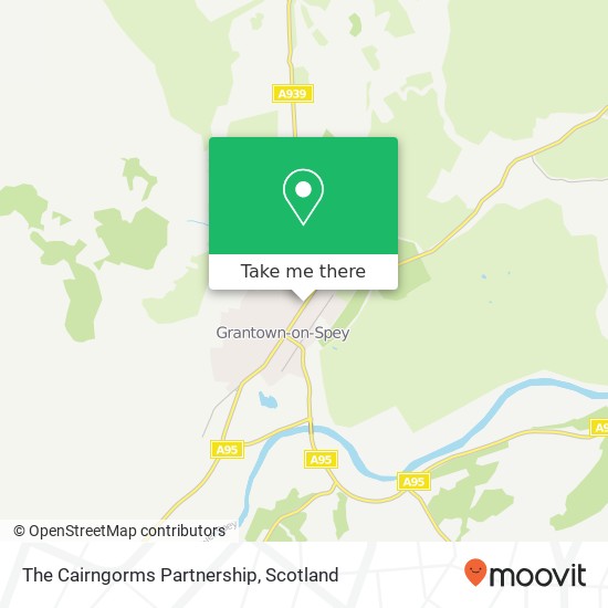 The Cairngorms Partnership map