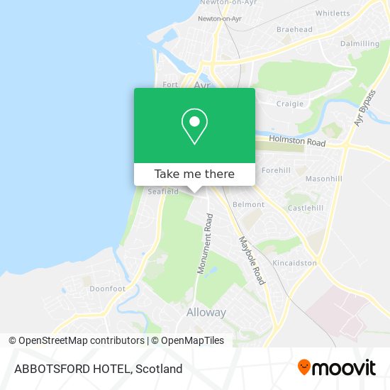 ABBOTSFORD HOTEL map