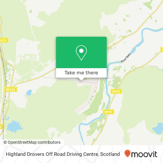 Highland Drovers Off Road Driving Centre map