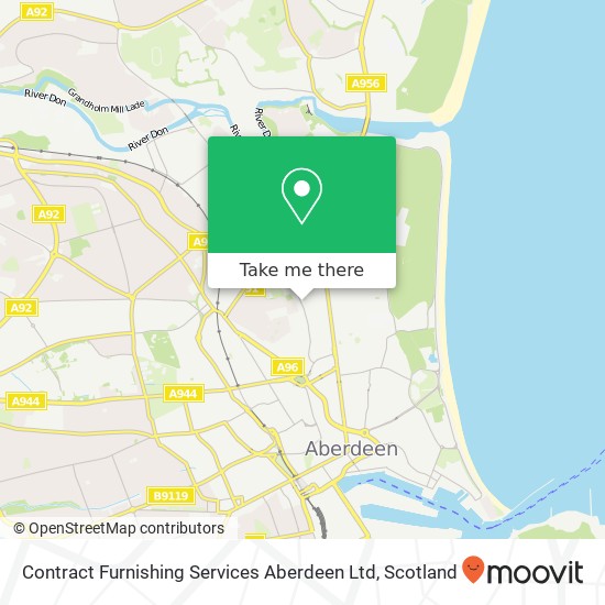 Contract Furnishing Services Aberdeen Ltd map