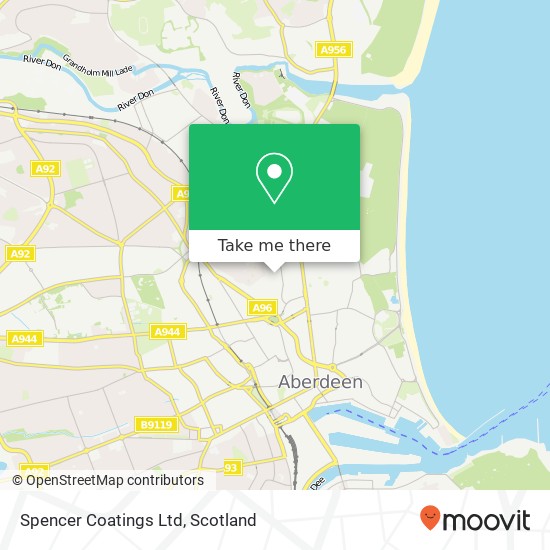 Spencer Coatings Ltd map
