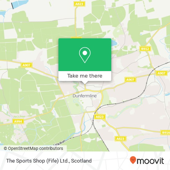 The Sports Shop (Fife) Ltd. map