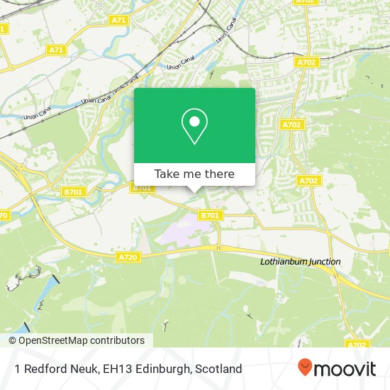 1 Redford Neuk, EH13 Edinburgh map