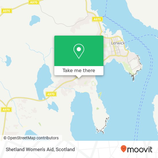 Shetland Women's Aid map