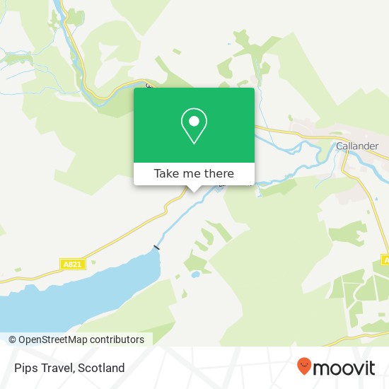 Pips Travel map