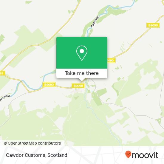 Cawdor Customs map