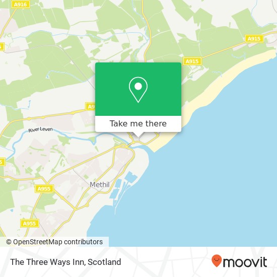 The Three Ways Inn map