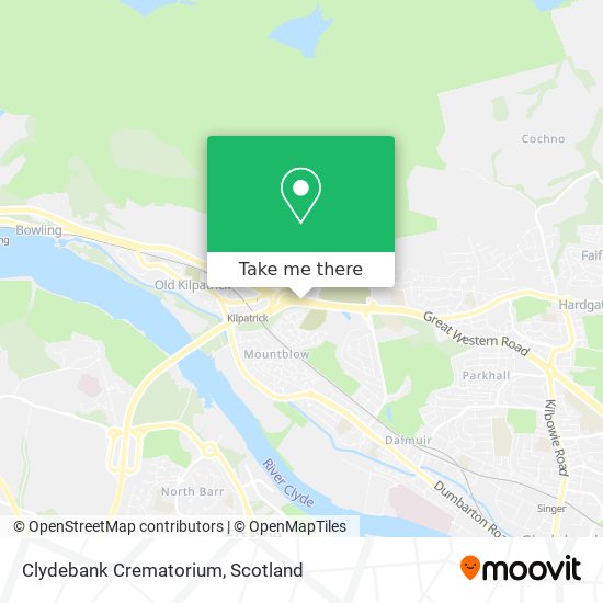 Clydebank Crematorium map