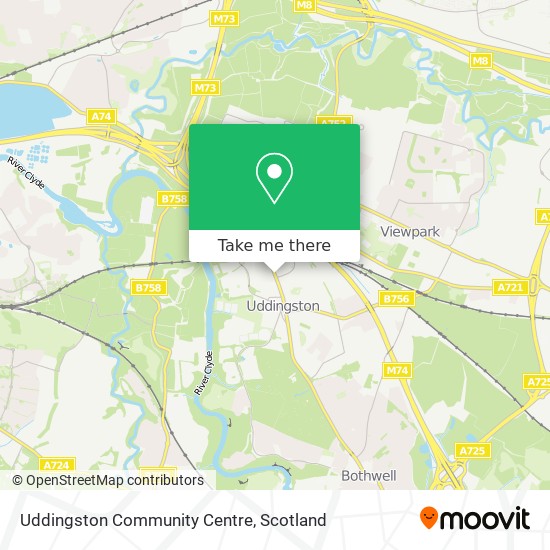 Uddingston Community Centre map