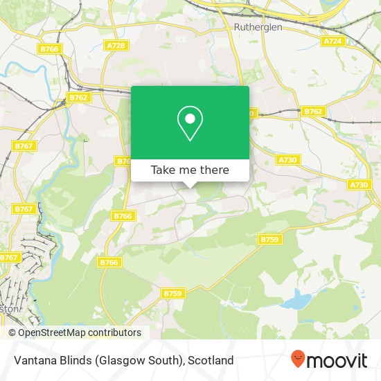 Vantana Blinds (Glasgow South) map