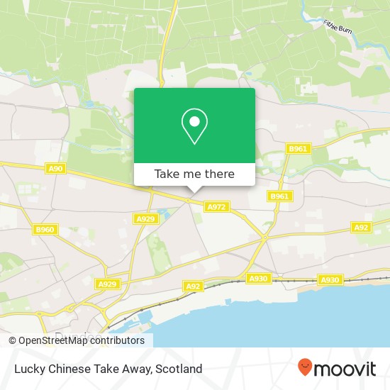 Lucky Chinese Take Away map