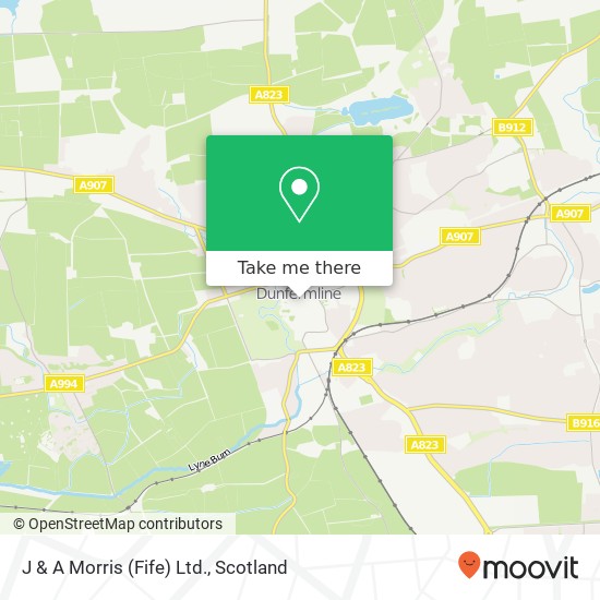 J & A Morris (Fife) Ltd. map