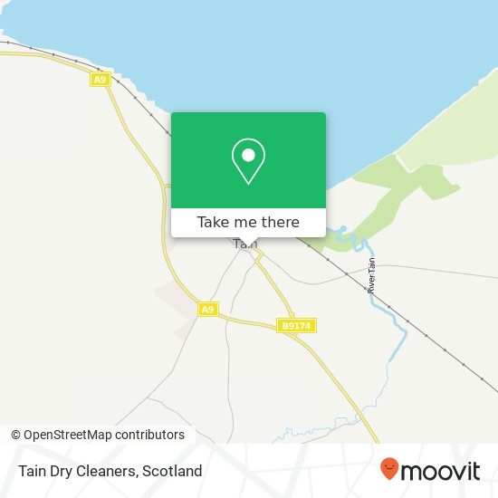 Tain Dry Cleaners map