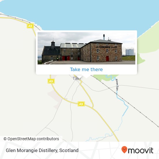 Glen Morangie Distillery map