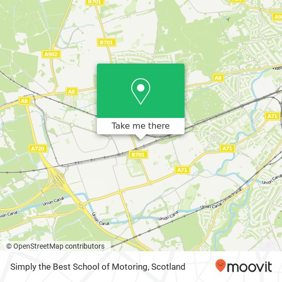 Simply the Best School of Motoring map