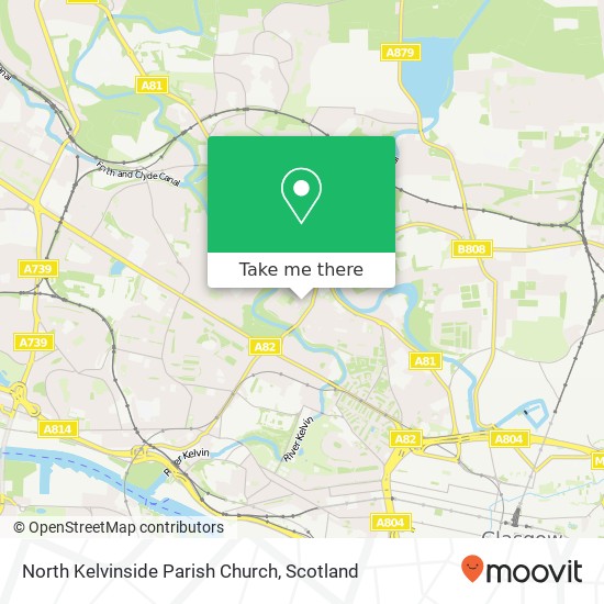 North Kelvinside Parish Church map