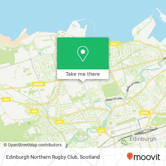 Edinburgh Northern Rugby Club map
