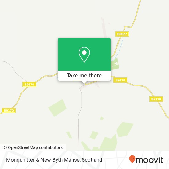 Monquhitter & New Byth Manse map