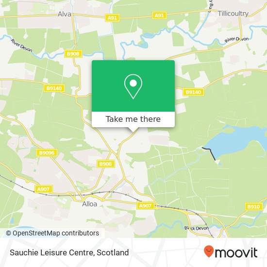 Sauchie Leisure Centre map