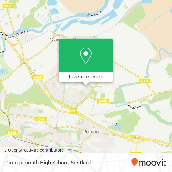 Grangemouth High School map