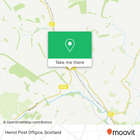 Heriot Post Offgice map