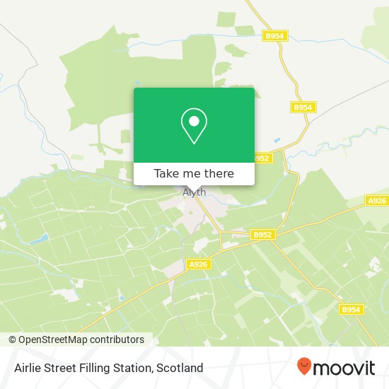 Airlie Street Filling Station map