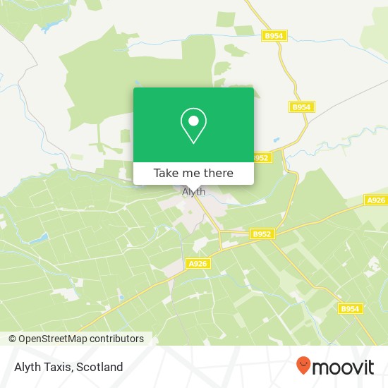 Alyth Taxis map