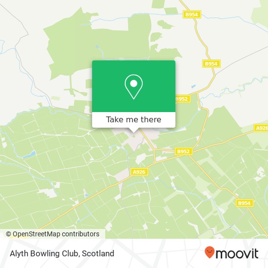 Alyth Bowling Club map