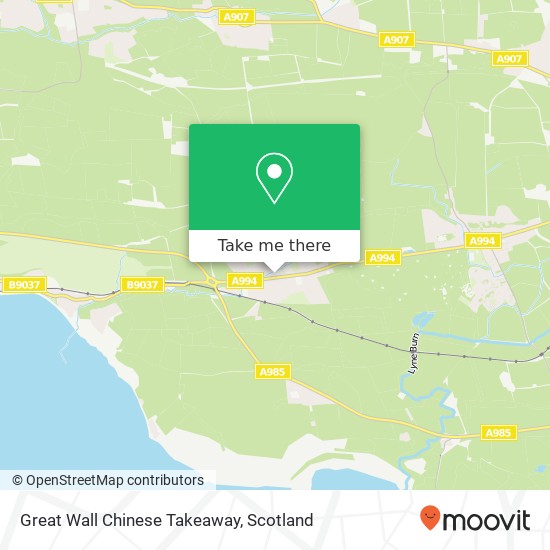 Great Wall Chinese Takeaway map