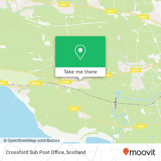 Crossford Sub Post Office map