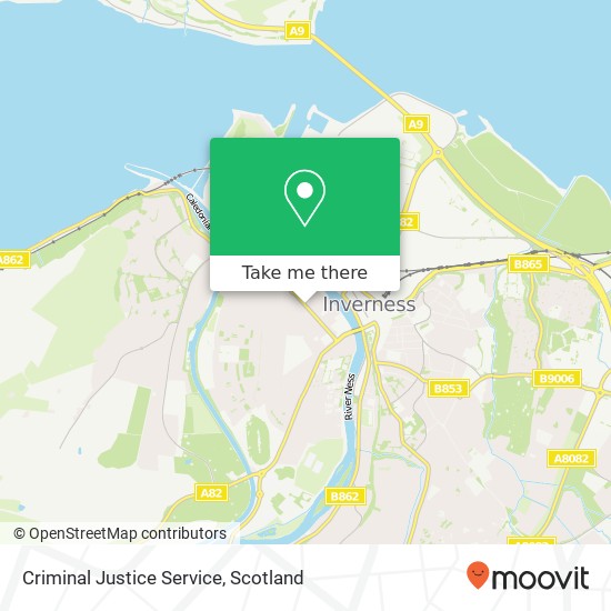 Criminal Justice Service map